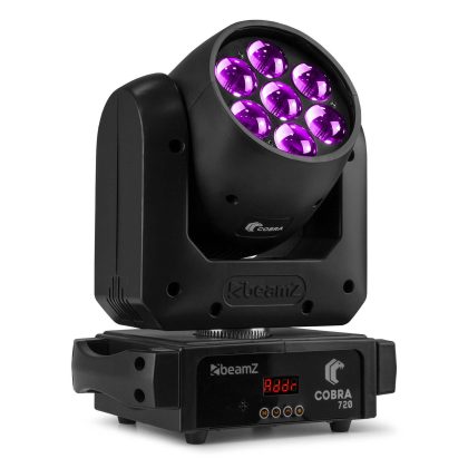 BeamZ Retourdeal - BeamZ Cobra 720 Wash Moving Head 7x 20 Watt met Zoom