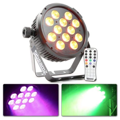 BeamZ Retourdeal - BeamZ BT300 FlatPAR 12x 10W DMX met afstandsbediening