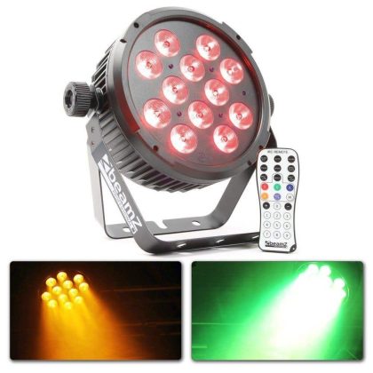 BeamZ Retourdeal - BeamZ BT310 FlatPAR 12x 6W DMX met afstandsbediening