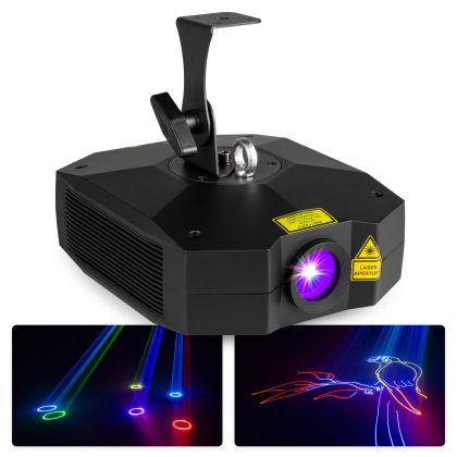 BeamZ Leda RGB animatie laser - Met 100 geïntegreerde animaties - 1,2W
