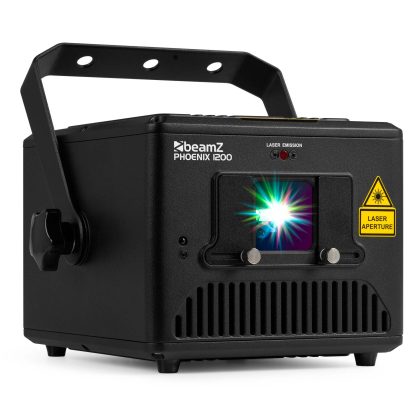 BeamZ Phoenix 1200 laser - RGB laser 1.2W - Met ILDA en DMX -