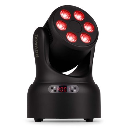 BeamZ NOVA68-BK wash moving head - Compacte moving head met 6x 8W RGBW