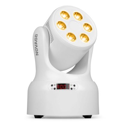 BeamZ NOVA68-WH wash moving head - Compacte moving head met 6x 8W RGBW