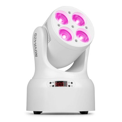 BeamZ NOVA420-WH wash moving head - Met 4x 20W RGBW LED's - Wit