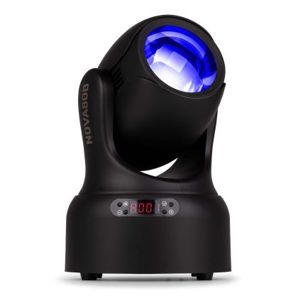 BeamZ NOVA80B-BK beam moving head met prisma - 7 kleuren en 7 gobo's -