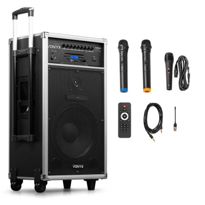 Vonyx Retourdeal - Vonyx ST180 mobiele geluidsinstallatie met Bluetooth, CD