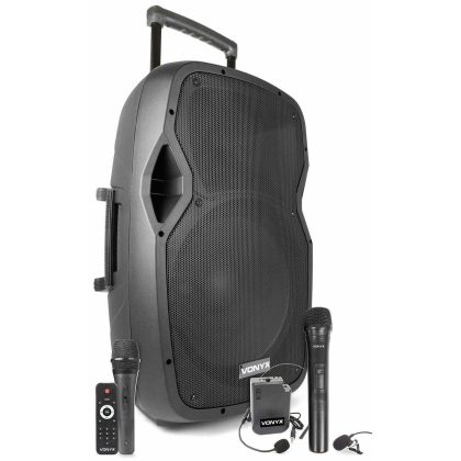 Vonyx Retourdeal - Vonyx AP1500PA Mobiele bluetooth luidspreker met 3