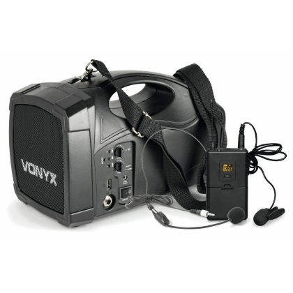 Vonyx Retourdeal - Vonyx ST012 draagbaar PA systeem met draadloze headset