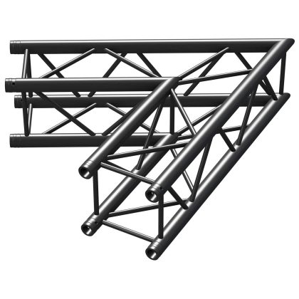 BeamZ Professional BeamZ Truss P30-C20B vierkante truss zwart 60° 2-weg hoek