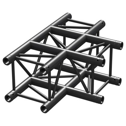 BeamZ Professional BeamZ Truss P30-T35B vierkante truss zwart T-stuk 3-weg