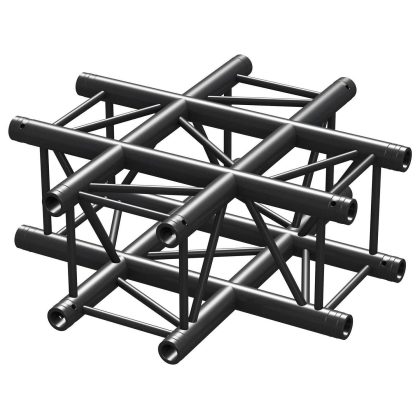 BeamZ Professional BeamZ Truss P30-C41B vierkante truss zwart 4-weg kruis