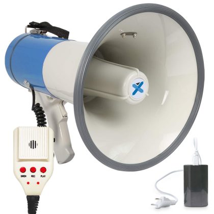Vonyx Retourdeal - Vonyx Megafoon met Sirene, Record, USB en SD 65W MEG065