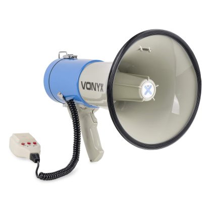 Vonyx MEG060 Megafoon met USB & SD speler - Sirene en afneembare mic -