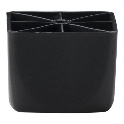 Furniture Legs Europe Meubelpoot zwart vierkant 7 bij 7 cm en hoogte 5,5 cm van kunststof