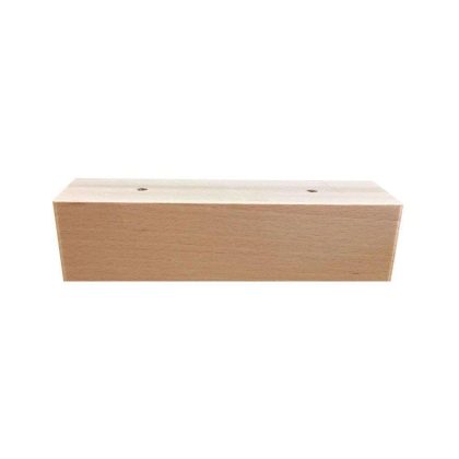 Furniture Legs Europe Meubelpoot rechthoek 20 bij 5 cm en hoogte 6 cm van massief hout