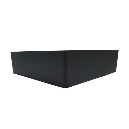 Furniture Legs Europe Meubelpoot zwart hoek 20 bij 20 cm en hoogte 6 cm van kunststof