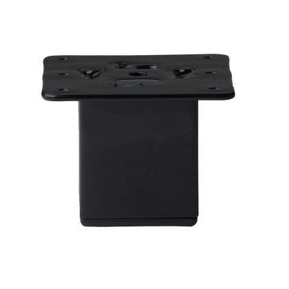 Furniture Legs Europe Stalen meubelpoot zwart vierkant 5 bij 5 cm en hoogte 7 cm