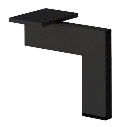Furniture Legs Europe Stalen meubelpoot zwart design 14 bij 1,5 cm en hoogte 16 cm