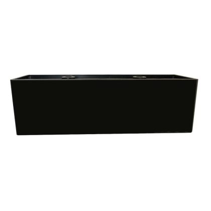 Furniture Legs Europe Meubelpoot zwart rechthoek 15 bij 4,5 cm en hoogte 4,5 cm van massief kunststof
