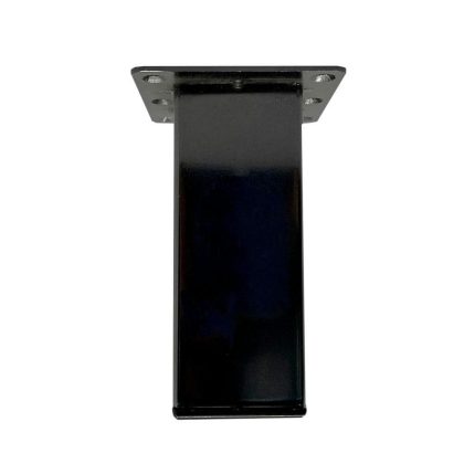 Furniture Legs Europe Stalen meubelpoot black chrome rechthoek 5 bij 5 cm en hoogte 13 cm (5 x 5 cm)
