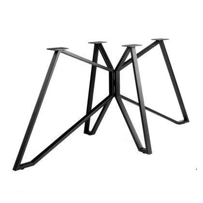 Furniture Legs Europe Stalen onderstel zwart vlinder 140 bij 65 cm en hoogte 72 cm (4 x 2 cm)