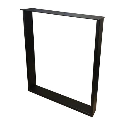 Furniture Legs Europe Stalen U bureaupoot zwart 60 bij 8 cm en hoogte 72 cm (2 x 8 cm)