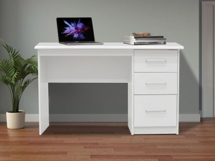 Mobistoxx Bureau MATEI 120 cm 3 lades wit