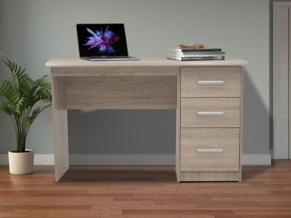 Mobistoxx Bureau MATEI 120 cm 3 lades sonoma eik