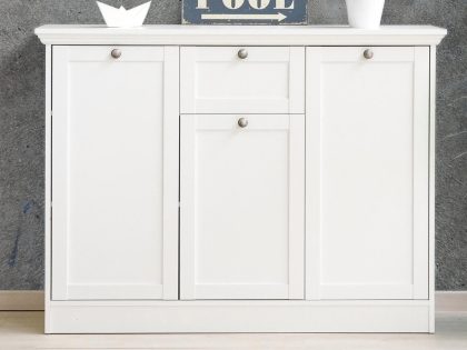 Mobistoxx Commode LANDO 3 deuren 1 lade wit