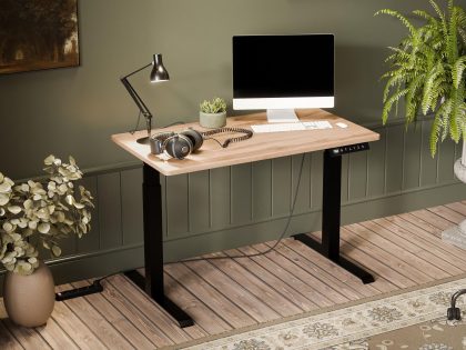 Mobistoxx Elektrisch verstelbaar bureau NOMALAND 120 cm eik wotan/zwart