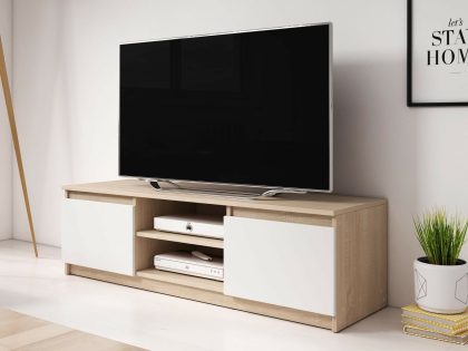 Mobistoxx TV-meubel DELLING 2 deuren sonoma/wit
