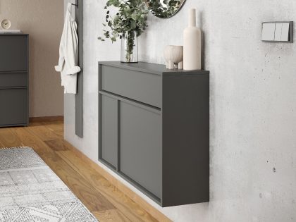 Mobistoxx Wandkast AMEYA II 2 deuren 1 lade 83 cm grafiet
