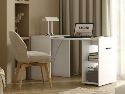 Mobistoxx Uitschuifbaar bureau SMOLTY wit