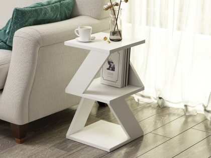 Mobistoxx Bijzettafel ALBION 30 cm wit