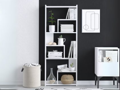 Mobistoxx Boekenkast PRINZIDEN 60 cm wit
