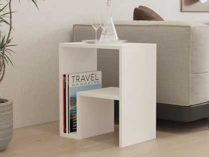 Mobistoxx Bijzettafel YAPU 52 cm wit