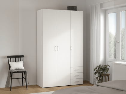 Mobistoxx Kast SPACIO 3 deuren 3 lades wit