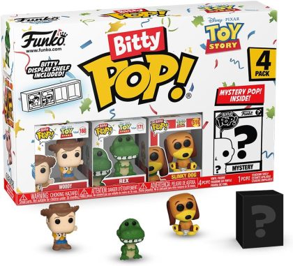 Funko Toy Story Funko Bitty Pop! 4-Pack: Woody / Rex / Slinky Dog