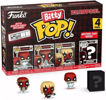 Funko Deadpool Funko Bitty Pop! 4-Pack: Deadpool Sleepover / Deadpool LARP / Deadpool Heavy Metal