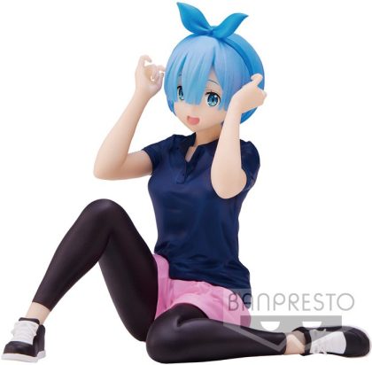 Banpresto Re:Zero Starting Life in Another World Relax Time Figure - Rem (Training Style version)