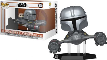 Funko Star Wars Funko Pop Vinyl: The Mandalorian in N-1 Starfighter with R5-D4
