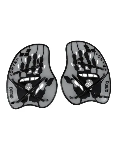 Arena Vortex Evolution Hand Paddle (silver / Black) M Zwart / Zilver