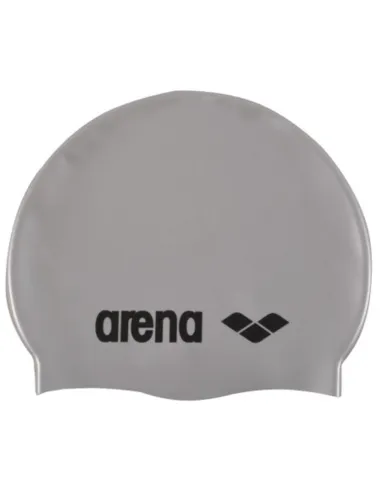 Arena Badmuts Classic Silicone (zilver / Zwart) Zilver / Zwart