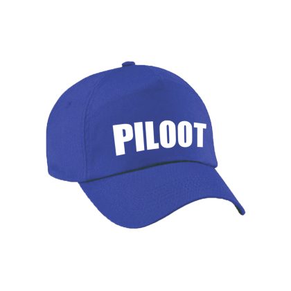 Bellatio Decorations Piloot verkleed pet blauw kinderen