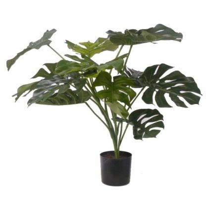 Bellatio flowers & plants Groene Monstera kunstplant 85 cm voor binnen