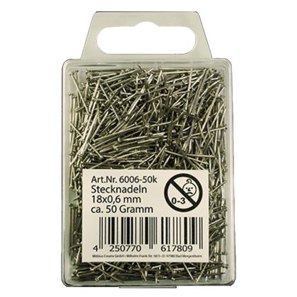 Merkloos Kopspelden/steekspelden - 50 gram - Zilver - 18 mm