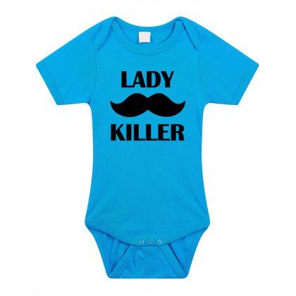 Bellatio Decorations Lady killer cadeau baby rompertje blauw jongens