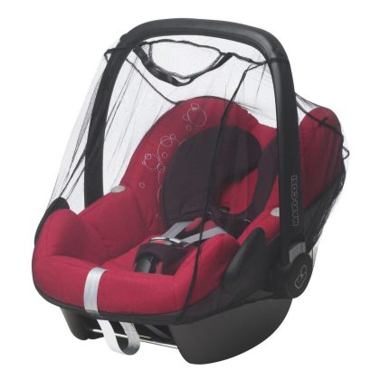 Playshoes Muskietennet/klamboe voor baby autostoeltje zwart