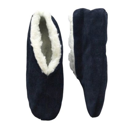 Bernardino Navy echte suede Spaanse sloffen heren maat 42