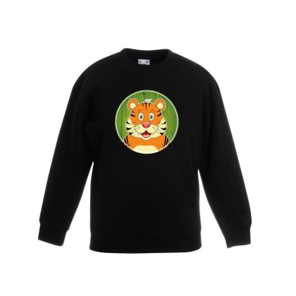 Bellatio Decorations Sweater tijger zwart kinderen